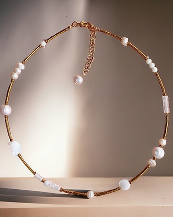 Naszyjnik WHITE : choker : summer collection : BIAŁY NASZYJNIK, kaktusia