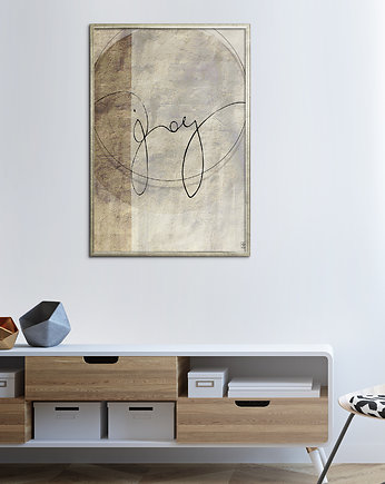 Plakat - neutralna abstrakcja - joy, Futuro Design