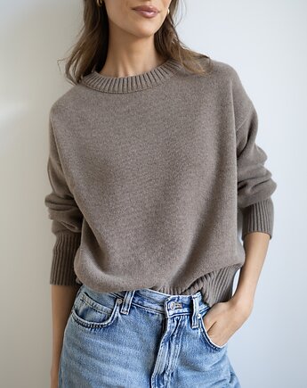 Sweter Freya taupe, Lucky HandMade