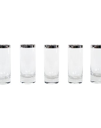 Zestaw szklanek, styl Hollywood Regency, lata 70, produkcja: Włochy, Przetwory design