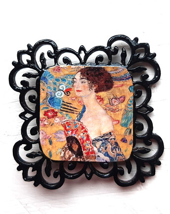 Broszka Dama z wachlarzem, inka76