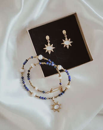 Kolczyki Asyrium, gwiazda-oko, Okruszek Biżuteria