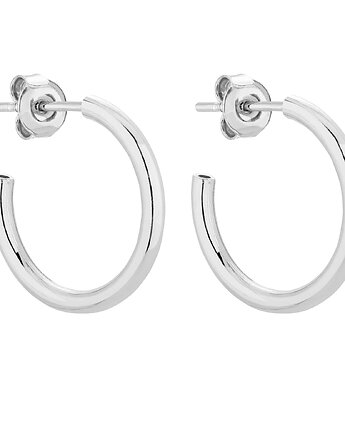 Srebrne półokrągłe kolczyki L, SOTHO