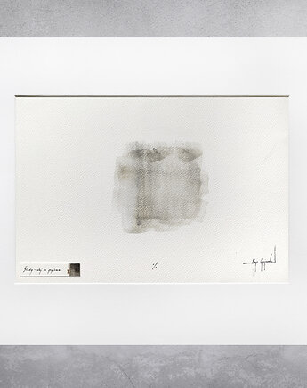 Obraz olejny na papierze - "Ślady" (02), Maja Gajewska
