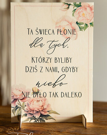 Ta świeca płonie wzór Piwonie, Planneo