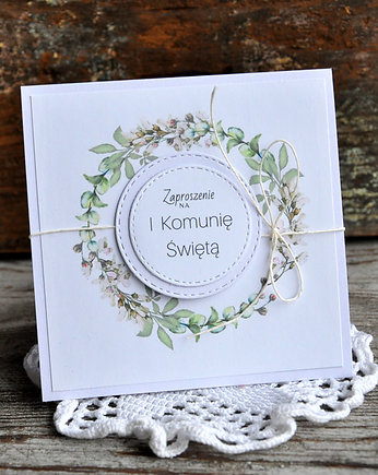 Zaproszenia na I Komunię Św.- wzór, mamuta