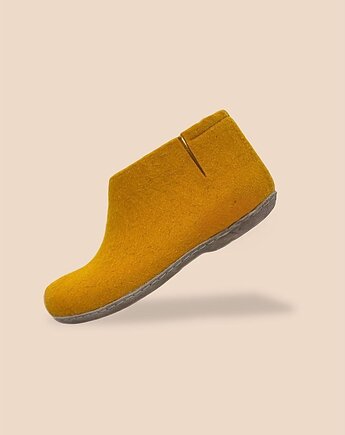 Botki filcowe z naturalnej owczej wełny, The Feltee handcraft studio