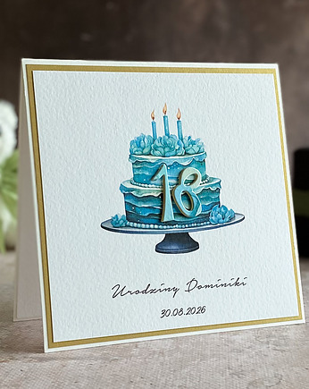 Kartka urodzinowa z kopertą prezentową, BH 31, Anna Art and Crafts