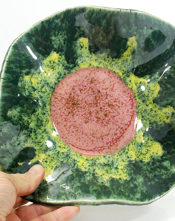 Ceramiczna misa dekoracyjna kwiat - do salonu, łazienki lub sypialni, 10FingersArt