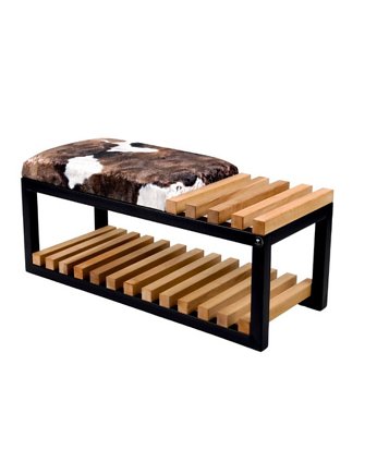 Ławka Pufa Tapicerowana Stal LPD-4, EMRA WOOD DESIGN