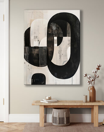 Geometria natury - Obraz na płótnie - Druk Blejtrama, Minimalizm, Loft #41, Black Sapphire Art