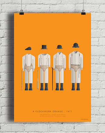 Plakat Mechaniczna Pomarańcza, minimalmill