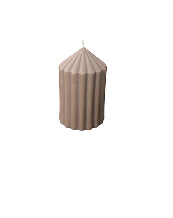 Świeca ekologiczna sojowa dekoracyjna "Grace" 80x50mm brązowa, Coccola JEWELLERY