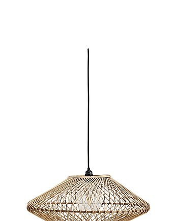 Lampa bambusowa sufitowa wisząca 57x28,5 cm, OSOBY - Prezent dla kolegi
