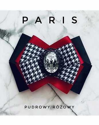 Kolekcja PARIS z grafiką retro w stylu francuskim, Pudrowy Różowy