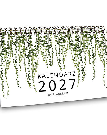 Kalendarz 2027 biurkowy BOTANICZNY wolnostojący, Planerum