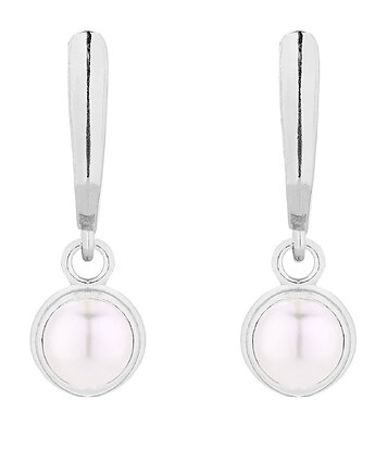 Srebrne kolczyki z perłą SWAROVSKI CRYSTAL, SOTHO