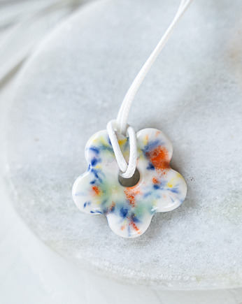 Porcelanowy naszyjnik FLOWER POWER, rękoczyny