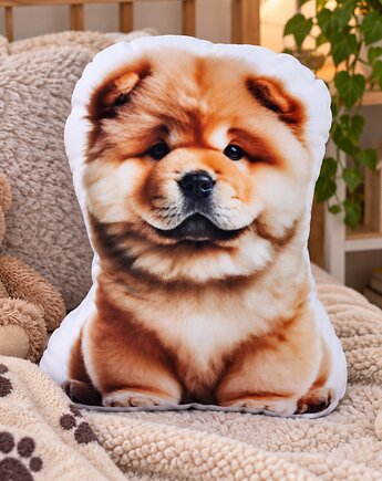Poduszka piesek przytulanka chow chow piesek maskotka pluszowy chow chow, Uszyciuch