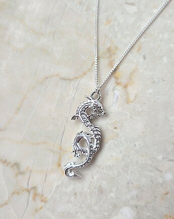 SMOK CHIŃSKI- naszyjnik srebro, ISSI Jewelry