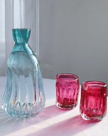 Zestaw dwóch szklanek i karafki"Optyk", Pietkiewicz Design