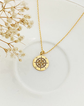 Naszyjnik kompas, naszyjnik z kompasem, Anemon Atelier