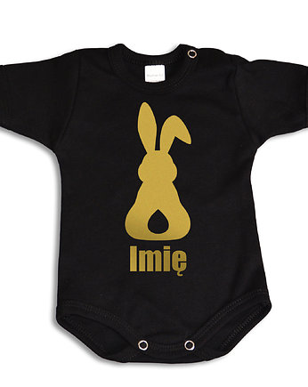 Złoty ZAJĄCZEK Wielkanoc BODY krótki rękaw, For baby shop