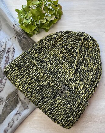 Farbowana roślinami czapka Janowiec, HERBE DESIGN