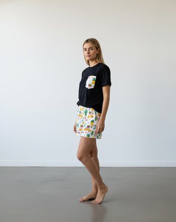 Piżama Unisex bawełniana w wakacyjny wzór URLOP, HisOutfit