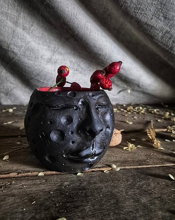 Wazon Księżycowy, Księżyc osłonka, Kosmos dekoracja, moon, Fiona Ceramics