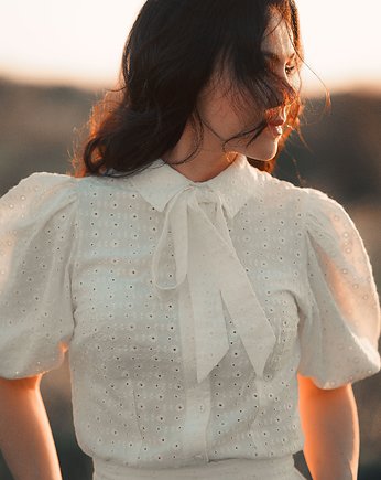 Bluzka Flora ecru, Anna Wolny Fashion