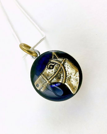 WISIOREK - KOŃ - posrebrzany, DROBINY CZASU