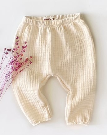 Spodnie muślinowa bagry  Vanilla, OKAZJE - Prezent na Baby shower