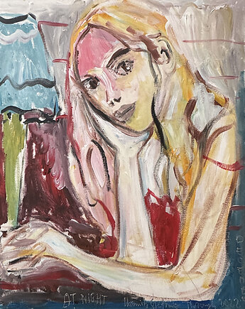 At night  Obraz akrylowy 50 x 60 Kamila Stefania Tkaczyk, Kamila Stefania Tkaczyk