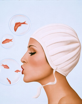 Złote rybki - obraz na płótnie lub plakat