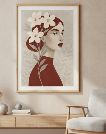 Plakat Flowers in her hair, Well Done Shop