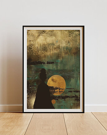 Plakat - Watching sunset, Harry Monkey