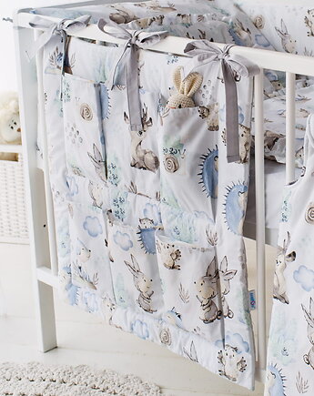 Organizer Do Łóżeczka Pojemny Miękki Bawełna 60x60 cm BLISS od BabyU, Sleepdo