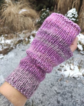 Peonia / mitenki, agat handmade
