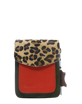 Torebka damska na telefon listonoszka skóra naturalna eko OLIVKA, Olivka Warsaw