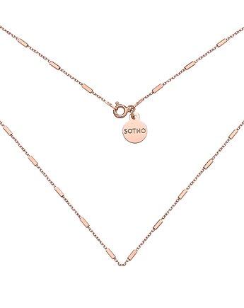 Naszyjnik łańcuszkowy z różowego złota, SOTHO