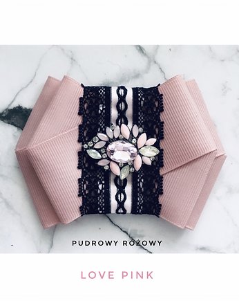 Brosza z kolekcji LOVE PINK New!, Pudrowy Różowy