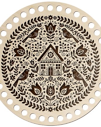 Dno Baza Dekoracja Wielkanocna Spód ze Sklejki do Szydełkowania Koszyka, smxdsgn