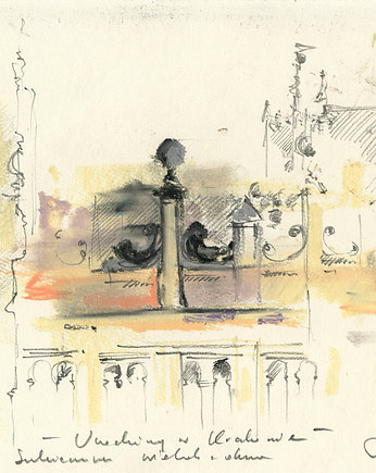 Kraków  - szkic "Sukiennice - fragment", Studio Mini Forma