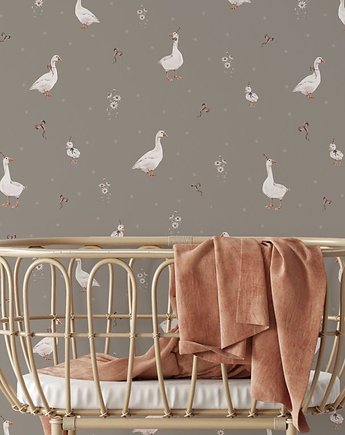 Tapeta ścienna Gąski ciemne 53cm x 10m PZ, Bajkowe Wnetrza