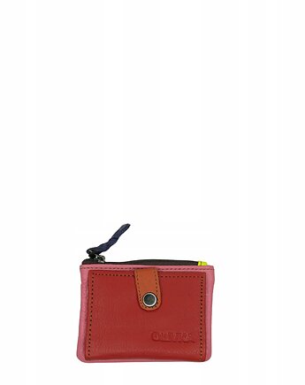 Portfel portfelik mały skórzany miejsce na bilon karty eko OLIVKA, Olivka Warsaw