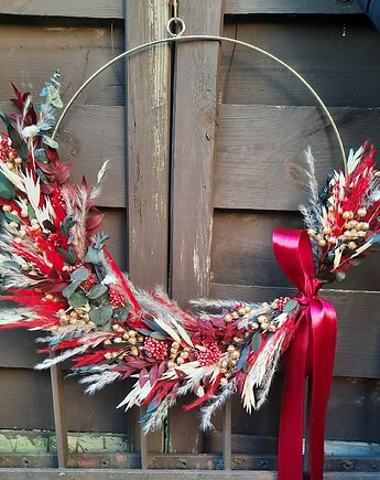 Wianek  świąteczny z suszonych kwiatów, Mudryk Viktoria Dried Flowers