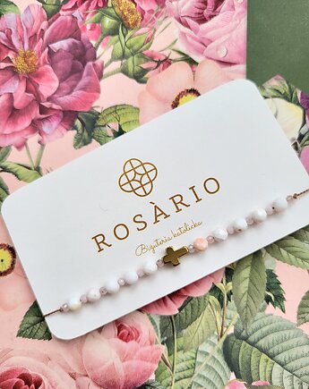 Bransoletka różańcowa  jasna, ROSARIO