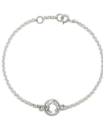 Aura - Bransoletka srebrna z białym topazem, Kuźnia Srebra