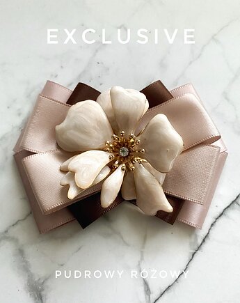 Brosza  z niesamowitym perłowym Kwiatem 3d    NEW